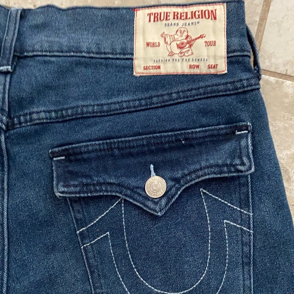True Religion - Ricky SN Flat Short - W-33 -  Dark Lagoon Wash - Picture 7 of 8